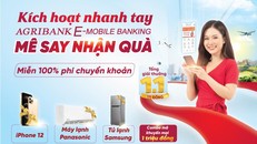 “Kích hoạt nhanh tay – Mê say nhận quà" cùng ứng dụng Agribank E-Mobile Banking