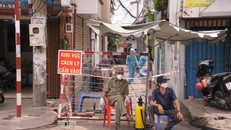 Khu dân cư bị phong tỏa tại phường 4 (quận 8, TP.HCM). 