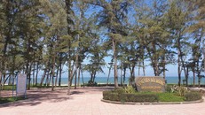 Biển Đồi Dương tại TP.Phan Thiết vắng người sau lệnh giãn cách.