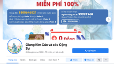 Chủ thể sử dụng trang "Giang Kim Cúc và các Cộng sự" bị xử phạt.