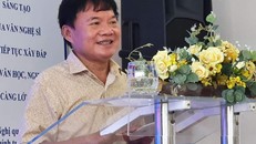 Nhà văn Bùi Anh Tấn phát biểu sau khi nhận nhiệm vụ Tổng biên tập tạp chí Văn nghệ TP.HCM.