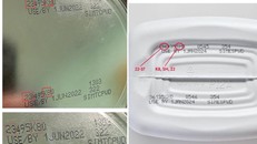 Thông tin trên các sản phẩm bị thu hồi.