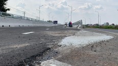 Thi công cẩu thả tại Cầu vượt Dầu Giây.