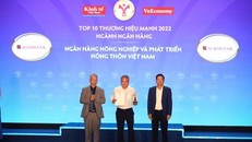  Agribank khẳng định giá trị tại Top 10 Thương hiệu Mạnh ngành Ngân hàng Tài chính năm 2022