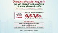 Agribank tiếp tục phát huy vai trò "Anh cả" bằng việc cho vay tiêu dùng ưu đãi 