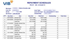 VIB bị tố làm giả hồ sơ vay? - Bài 2: Thu nợ thất thường, nhiều lần âm thầm tăng lãi suất