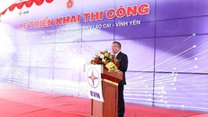 PTGĐ EVN phát biểu tại lễ thi công