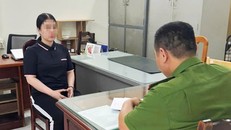 Nguyễn Thị Thanh Ngọc tại cơ quan điều tra. 