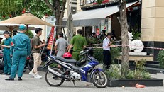 Lực lượng chức năng phong tỏa hiện trường.