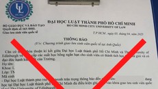 Mạo danh Trường ĐH Luật TPHCM doạ đình chỉ sinh viên để đòi nợ