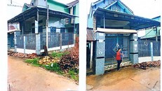 Căn nhà xảy ra tranh chấp trong vụ án dân sự.