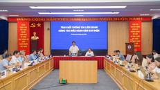 Buổi trao đổi thông tin về công tác điều hành đảm bảo điện của EVN tại Hà Nội ngày 9/5/2025