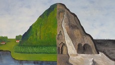 Một tác phẩm trong triển lãm của Phước Lade