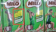 Nestlé Việt Nam dùng dòng chữ "được thử nghiệm lâm sàng bởi Viện Dinh dưỡng" để quảng cáo sữa lúa mạch Milo. Ảnh: Lê Xuân Thọ
