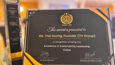 Anh hùng Lao động Thái Hương, Nhà sáng lập TH được Tạp chí Global Brand vinh danh “Nhà lãnh đạo xuất sắc trong Phát triển bền vững toàn cầu 2025”.