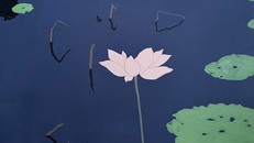 Tác phẩm vẽ hoa sen trong “Sắc – Ý Thu”