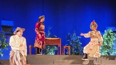 Trong vở "Hiền thần", danh tướng Nguyễn Cửu Đàm xem nền tảng hòa hiếu với lân bang là chìa khóa giữ nước - Ảnh: Minh Khang