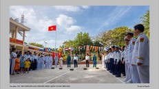 Một tác phẩm trong triển lãm “Sức trẻ biển đảo Tổ quốc”