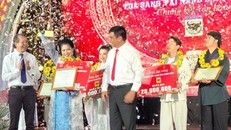 Cô gái đến từ An Giang Nguyễn Thị Hồng Toán là quán quân Bông Lúa Vàng mùa giải thứ 32 - năm 2025