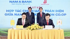 Đại diện Nam A Bank và Saigon Co.op ký kết thỏa thuận hợp tác chiến lược toàn diện