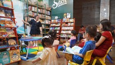 Thiếu nhi tham gia chương trình tại Đường Sách TP.HCM giữa tháng 5/2026