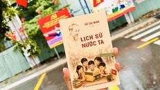 Tác phẩm "Lịch sử nước ta" của Chủ tịch Hồ Chí Minh trong lần xuất bản mới nhất hè 2026. Ảnh: Trung Nghĩa