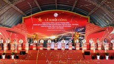 Lễ khởi công các công trình, dự án trọng điểm chào mừng kỷ niệm 50 năm ngày Thành phố Sài Gòn - Gia Định mang tên Chủ tịch Hồ Chí Minh