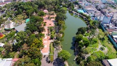 Toàn cảnh Công viên Lê Thị Riêng nhìn từ trên cao