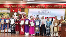 Các tập thể, cá nhân được trao Giải thưởng Trần Văn Khê 2026.