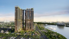 Phối cảnh dự án A&T Saigon Riverside do CDC làm tổng thầu.