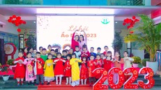 Lễ hội áo dài chào mừng năm mới 2023 của trường Mầm non Sao Mai