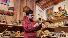 Một góc trưng bày về bộ sưu tập 2.023 con mèo của nghệ nhân Nguyễn Tấn Phát.