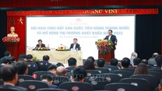 Thủ tướng Phạm Minh Chính phát biểu chỉ đạo hội nghị. Ảnh: Dương Giang/TTXVN.