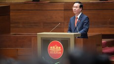 Tân Chủ tịch nước Võ Văn Thưởng phát biểu nhậm chức trước Quốc hội.