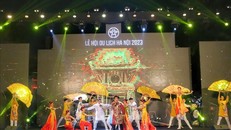 Tiết mục văn nghệ tại Lễ khai mạc. Ảnh: Tuấn Đức/TTXVN.