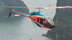 Máy bay Bell-505 thuộc Công ty Trực thăng Miền Bắc thuộc Tổng Công ty Trực thăng Việt Nam (Binh đoàn 18).