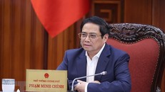 Thủ tướng Phạm Minh Chính phát biểu chỉ đạo. Ảnh: Dương Giang/TTXVN.