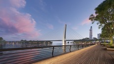 Grand Marina, Saigon có vị trí kề cận sông Sài Gòn. Ảnh phối cảnh: Masterise Homes.