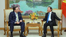 Phó Thủ tướng Trần Hồng Hà tiếp Đại sứ Hoa Kỳ tại Việt Nam Marc E. Knapper. Ảnh: VGP/Minh Khôi.