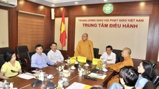 Giới thiệu Chương trình giao lưu nghệ thuật “Vu Lan - Đạo hiếu và dân tộc năm 2023” - Ảnh: VGP/NN.