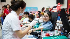 Năm 2023, Chương trình tiếp nhận trên 115.000 đơn vị máu. Ảnh: VGP/TH.