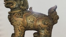 Linh thú được làm từ gốm của nghệ nhân Trần Nam Tước. Nguồn: Sở Văn hóa và Thể thao thành phố Hà Nội.