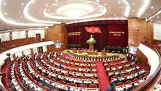 Toàn cảnh phiên khai mạc Hội nghị Trung ương 8 khóa XIII. Ảnh: Phương Hoa/TTXVN.