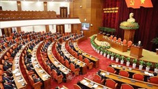 Tổng Bí thư Nguyễn Phú Trọng phát biểu bế mạc Hội nghị. Ảnh: Trí Dũng/TTXVN.