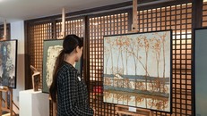Ấn tượng không gian triển lãm mỹ thuật "Cà phê kết nối nghệ thuật"