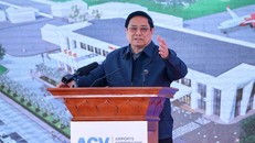 Thủ tướng Phạm Minh Chính chỉ rõ, giao thông phát triển đến đâu sẽ mở ra không gian phát triển mới đến đó. Ảnh VGP/Nhật Bắc.