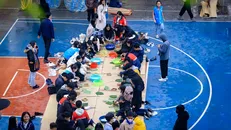 Học sinh hào hứng trải nghiệm các hoạt động trong ngày Tết cổ truyền