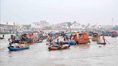 Chợ nổi Cái Răng. Ảnh: Thanh Liêm/TTXVN.