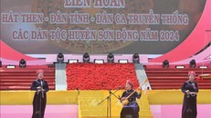 Tiết mục biểu diễn tại liên hoan. Ảnh: Danh Lam/TTXVN.