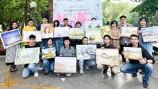 Trưng bày tranh màu nước của 60 họa sỹ quốc tế tại Văn Miếu-Quốc Tử Giám